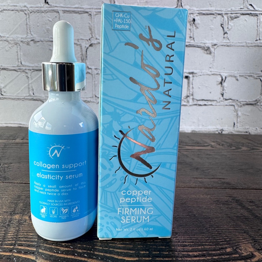 Nardo's Natural Copper Peptide Firming Serum 2oz Blue Collagen Support Serum